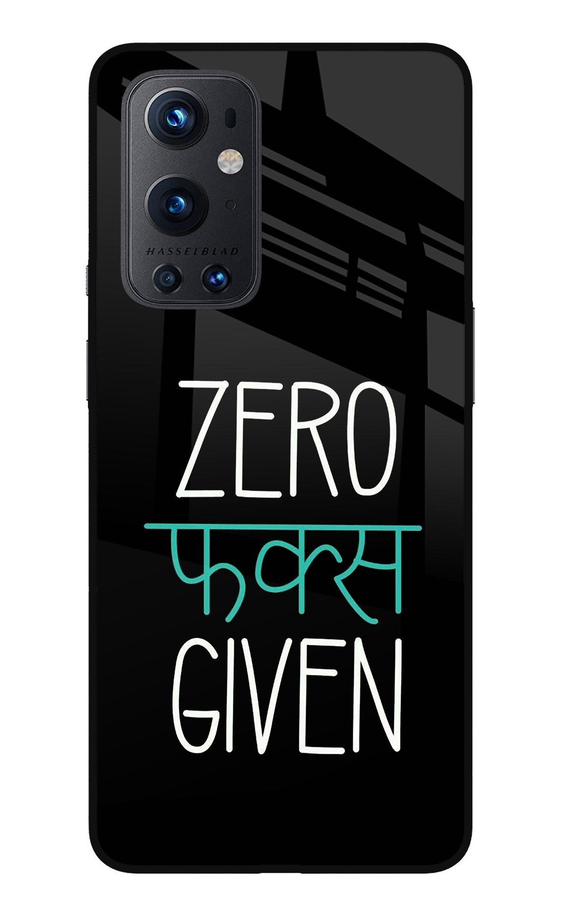 Zero Fucks Given Oneplus 9 Pro Glass Case