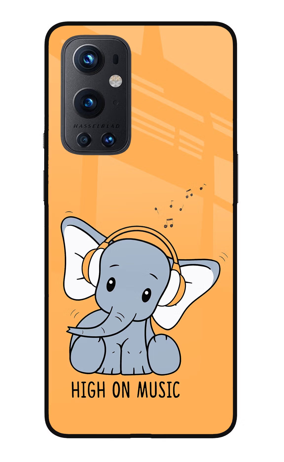 High On Music Oneplus 9 Pro Glass Case Back Cover by Casekaro