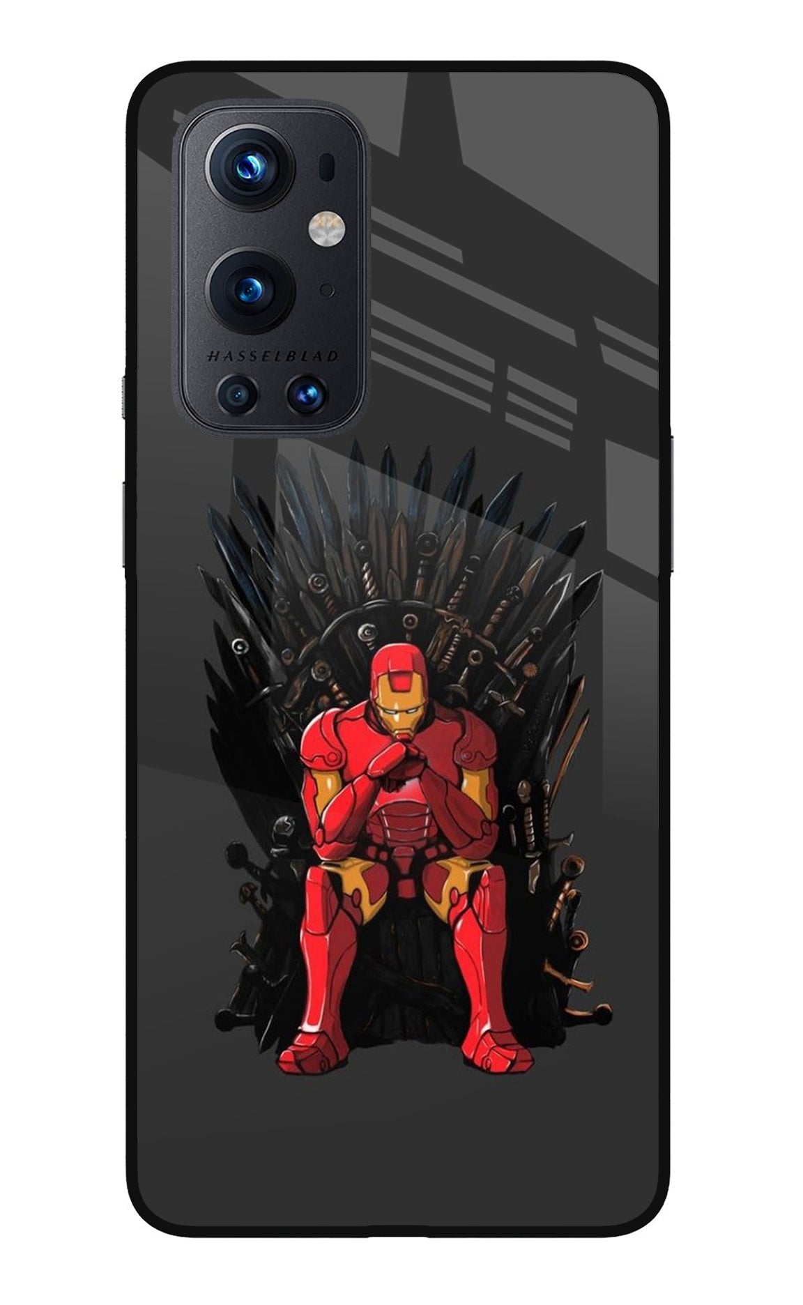 Ironman Throne Oneplus 9 Pro Glass Case