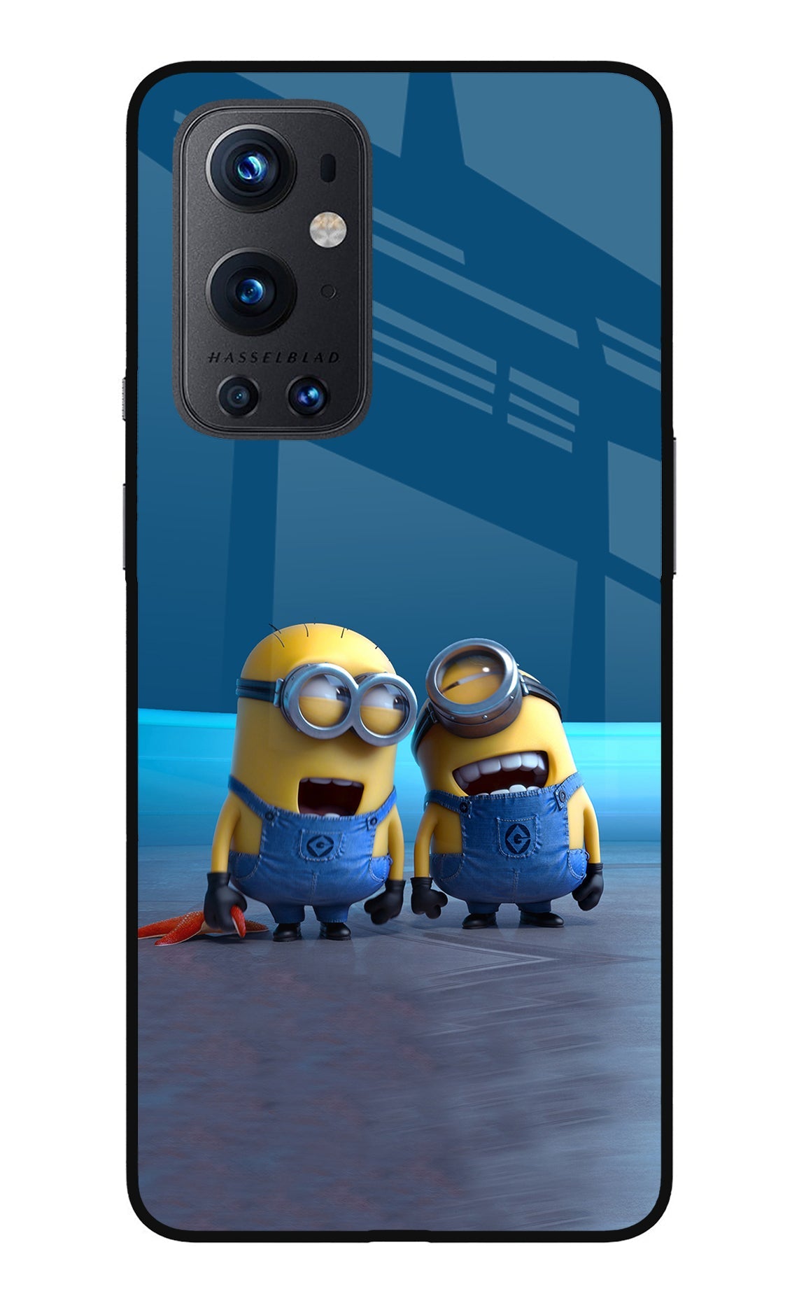 Minion Laughing Oneplus 9 Pro Glass Case