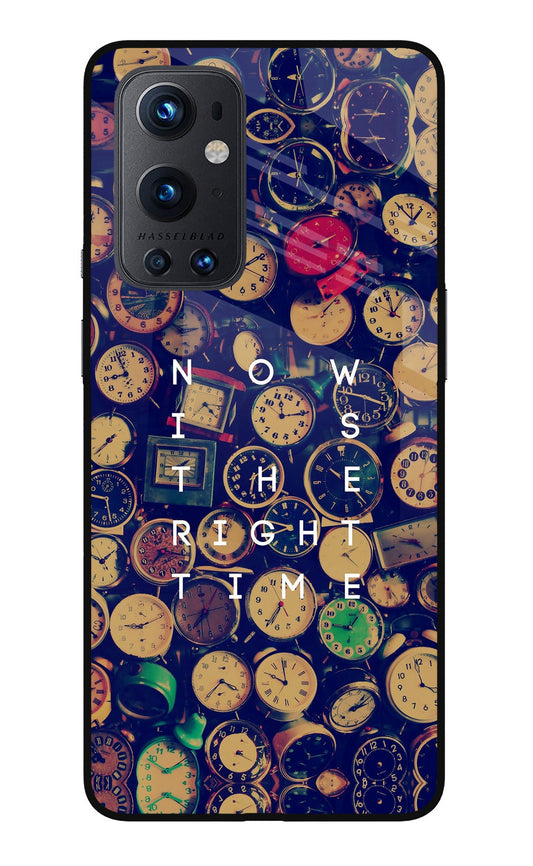 Now is the Right Time Quote Oneplus 9 Pro Glass Case