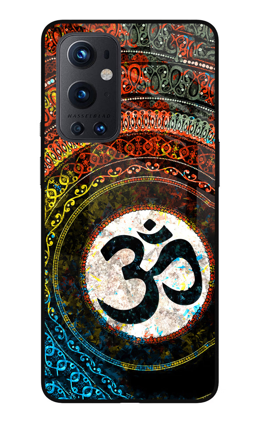 Om Cultural Oneplus 9 Pro Back Cover, Glass case