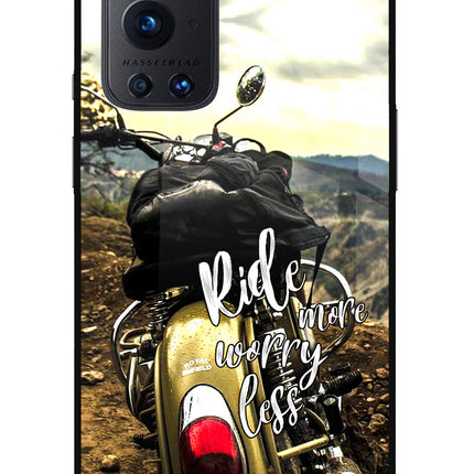 Ride More Worry Less Oneplus 9 Pro Glass Case