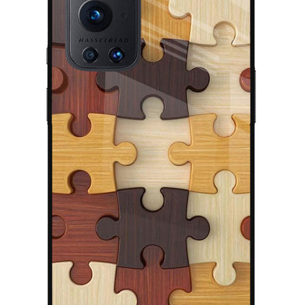Wooden Puzzle Oneplus 9 Pro Glass Case