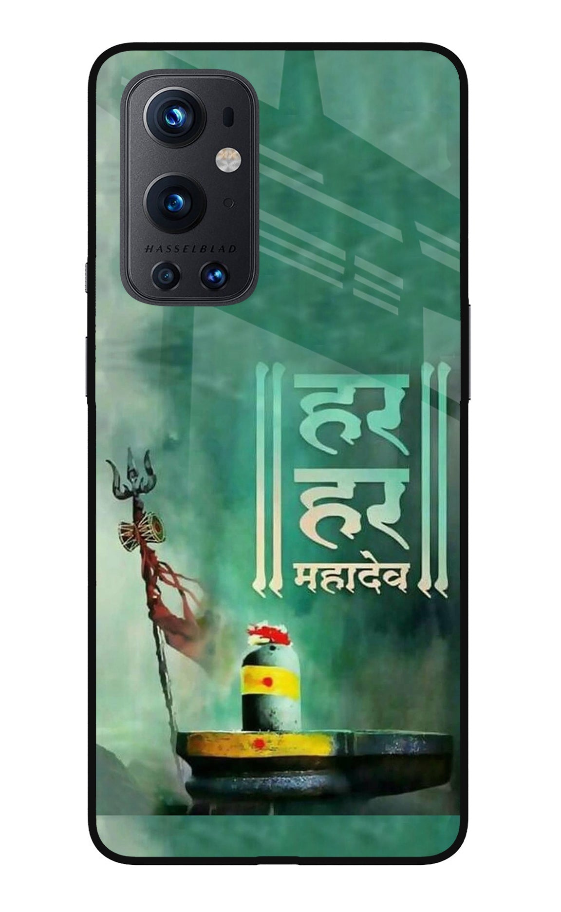 Har Har Mahadev Shivling Oneplus 9 Pro Glass Case