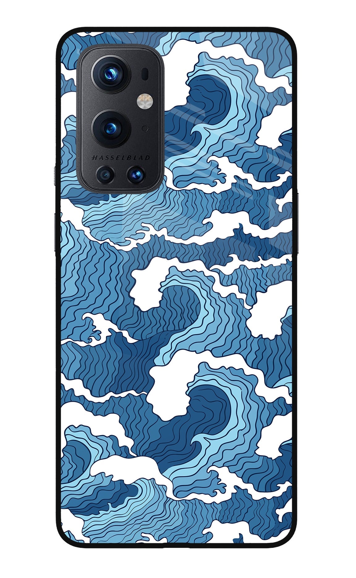 Blue Waves Oneplus 9 Pro Glass Case