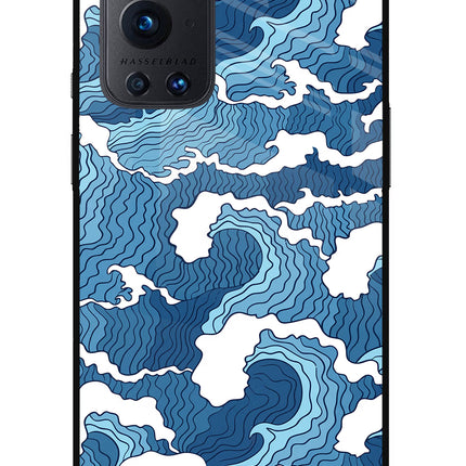 Blue Waves Oneplus 9 Pro Glass Case