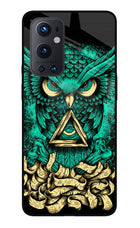 Green Owl Oneplus 9 Pro Glass Case