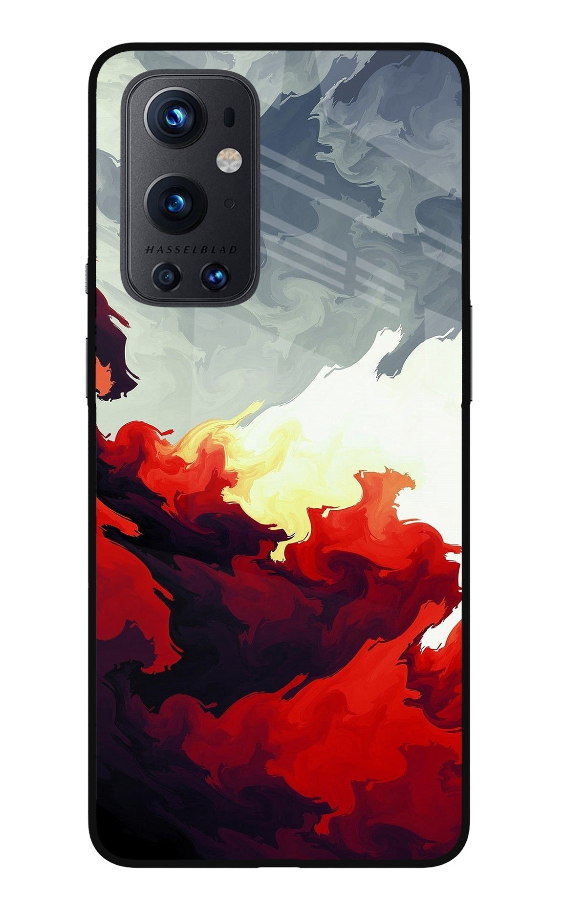 Fire Cloud Oneplus 9 Pro Glass Case