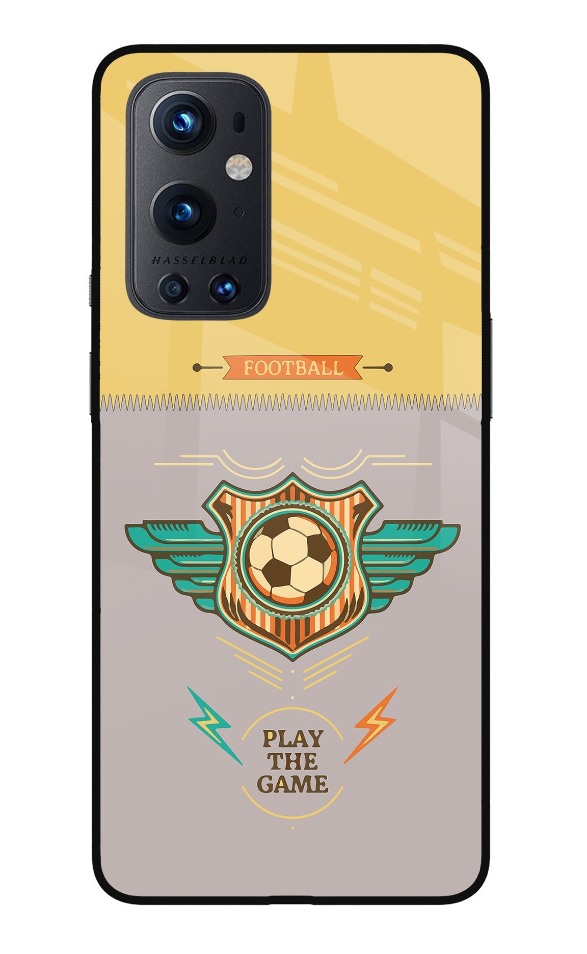 Football Oneplus 9 Pro Glass Case