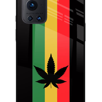 Weed Flag Oneplus 9 Pro Glass Case