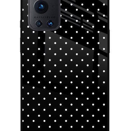 White Dots Oneplus 9 Pro Glass Case