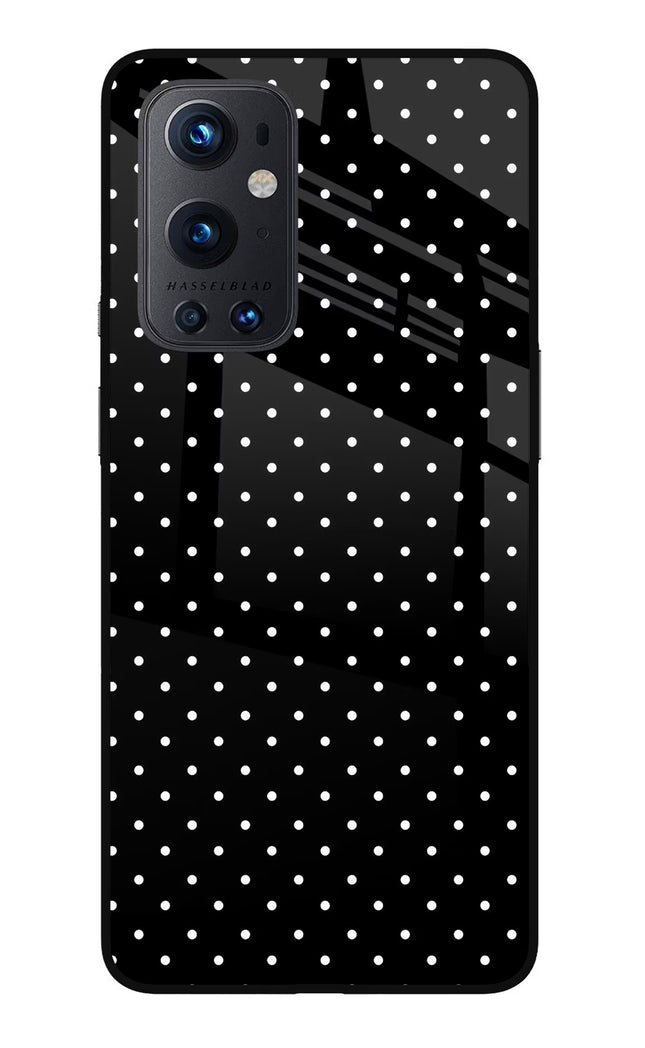 White Dots Oneplus 9 Pro Glass Case