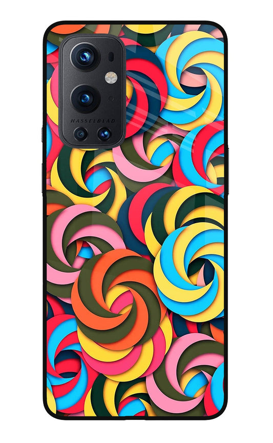 Spiral Pattern Oneplus 9 Pro Glass Case