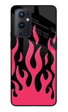 Fire Flames Oneplus 9 Pro Glass Case