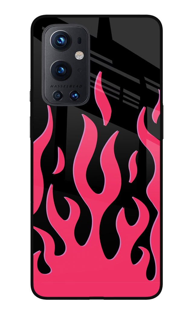 Fire Flames Oneplus 9 Pro Glass Case