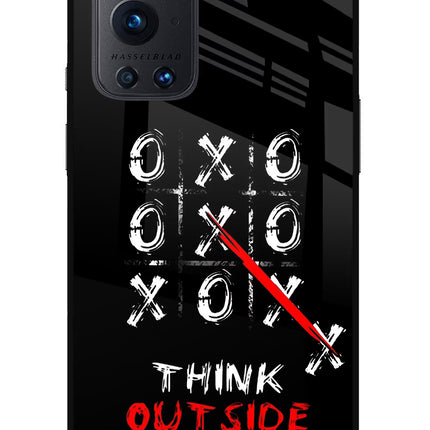 Think out of the BOX Oneplus 9 Pro Glass Case Back Cover by Casekaro