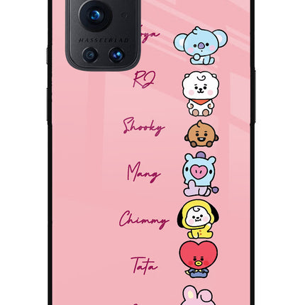 BTS names Oneplus 9 Pro Glass Case