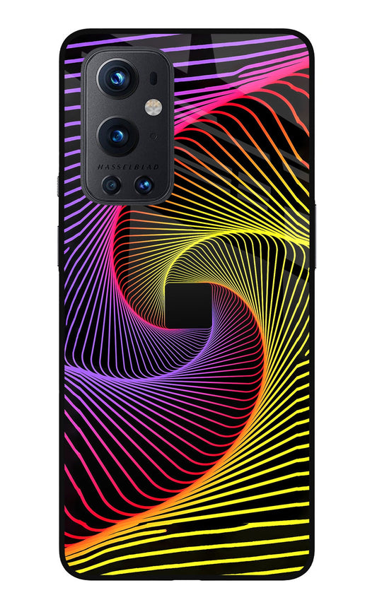Colorful Strings Oneplus 9 Pro Glass Case