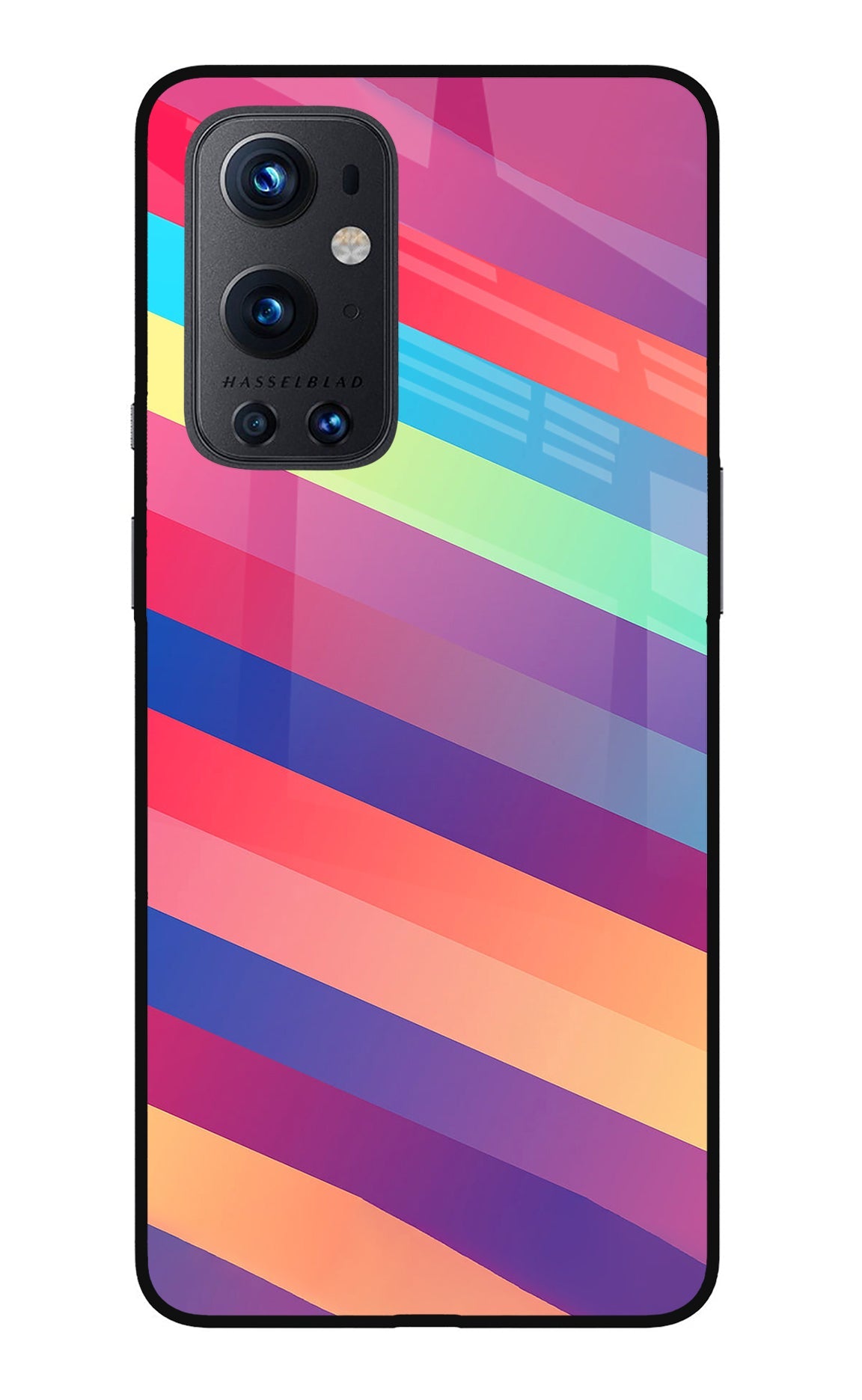 Stripes color Oneplus 9 Pro Glass Case