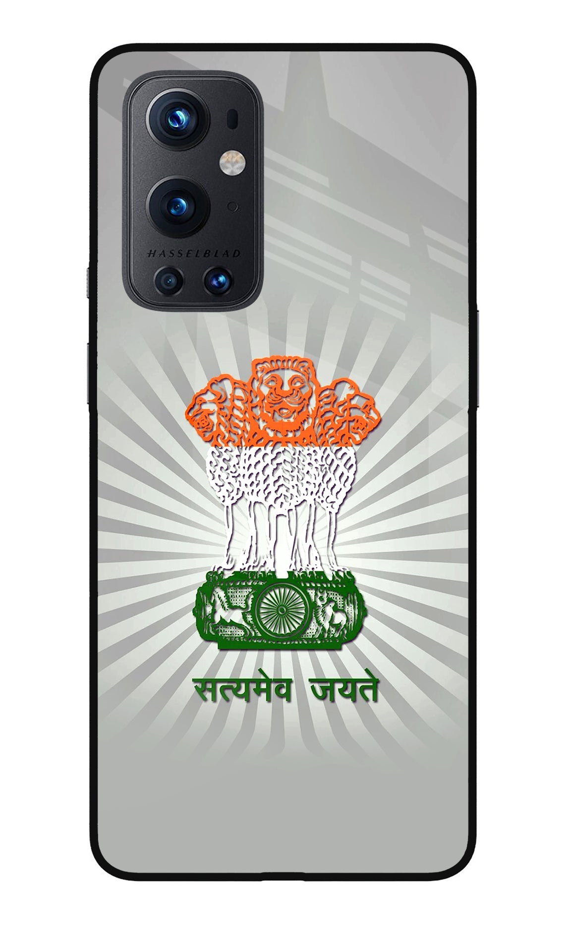 Satyamev Jayate Art Oneplus 9 Pro Glass Case