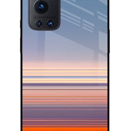 Morning Colors Oneplus 9 Pro Glass Case Back Cover by Casekaro
