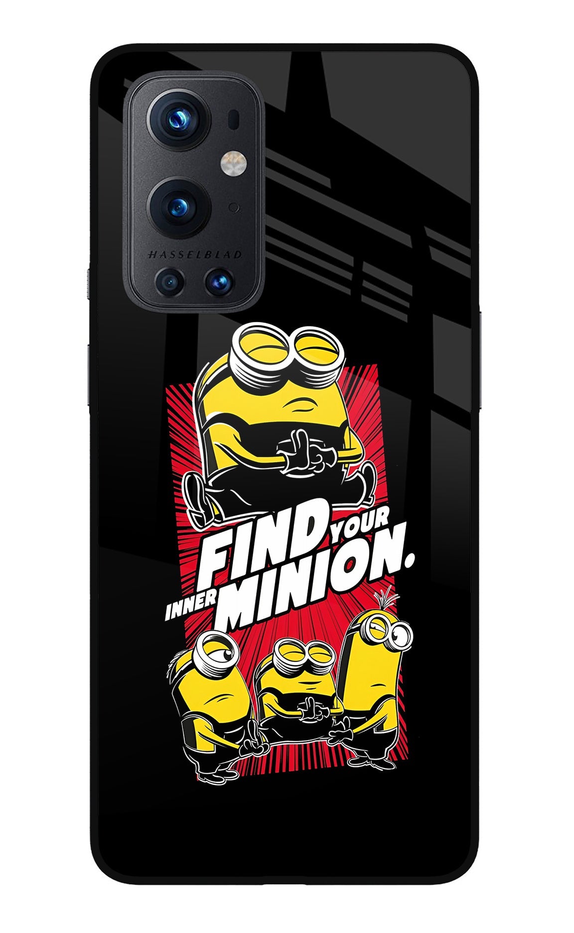 Find your inner Minion Oneplus 9 Pro Glass Case