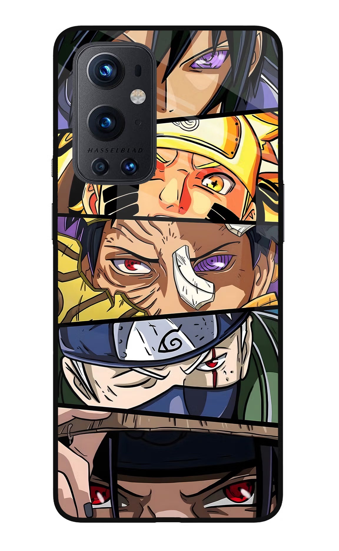Naruto Character Oneplus 9 Pro Glass Case Back Cover by Casekaro