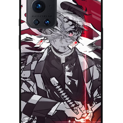 Demon Slayer Oneplus 9 Pro Glass Case Back Cover by Casekaro