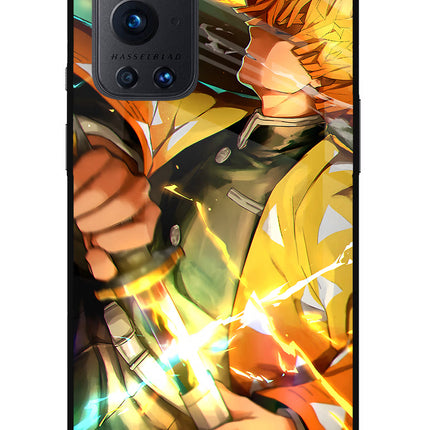 Demon Slayer Oneplus 9 Pro Glass Case Back Cover by Casekaro