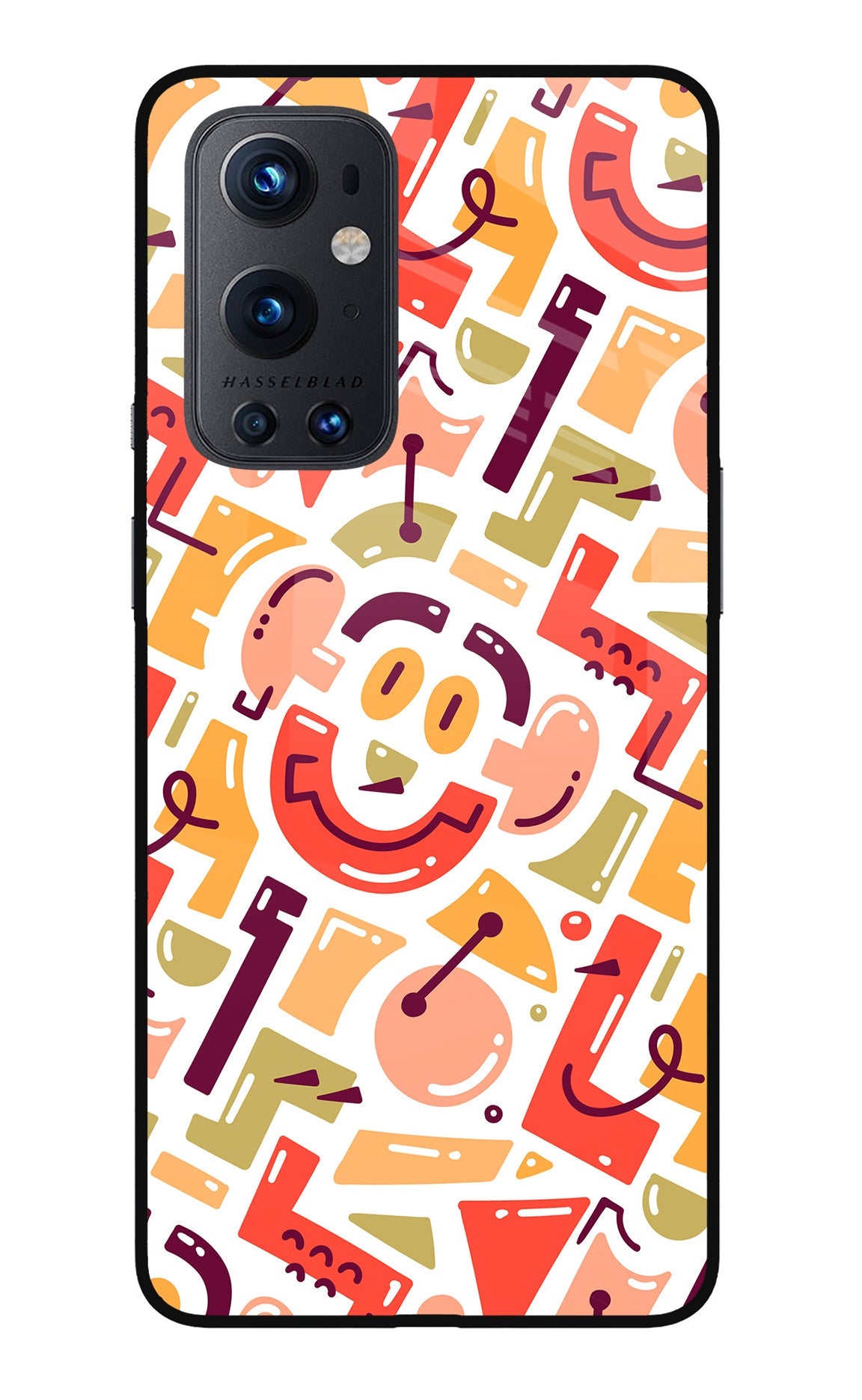 Doodle Pattern Oneplus 9 Pro Back Cover