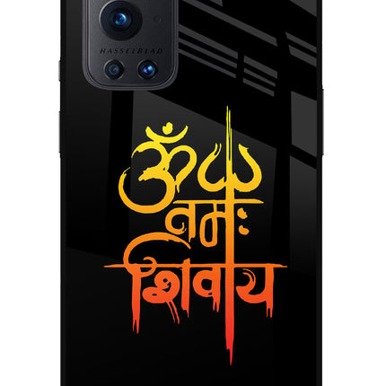 Om Namah Shivay Oneplus 9 Pro Glass Case Back Cover by Casekaro