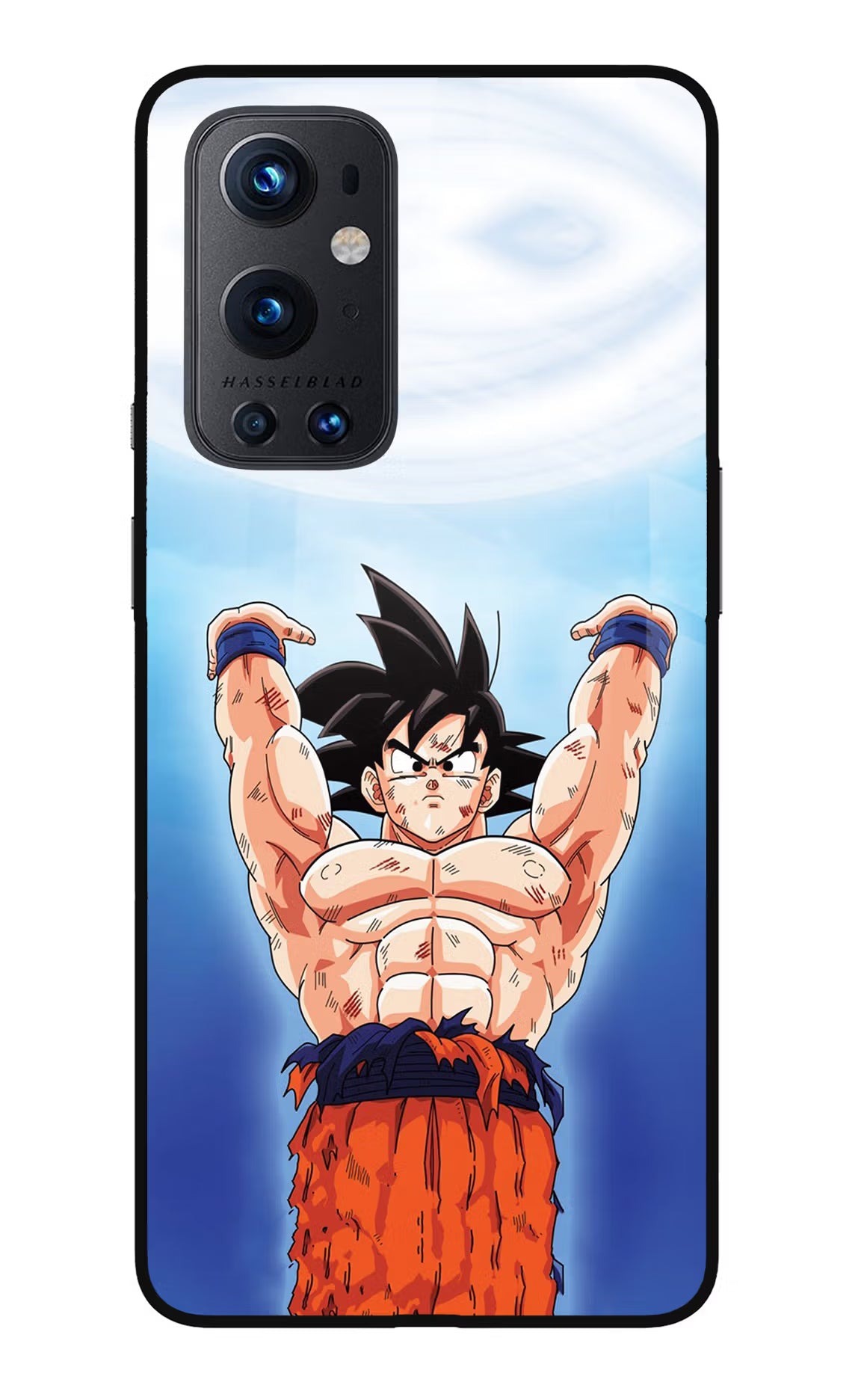 Goku Power Oneplus 9 Pro Glass Case Back Cover by Casekaro