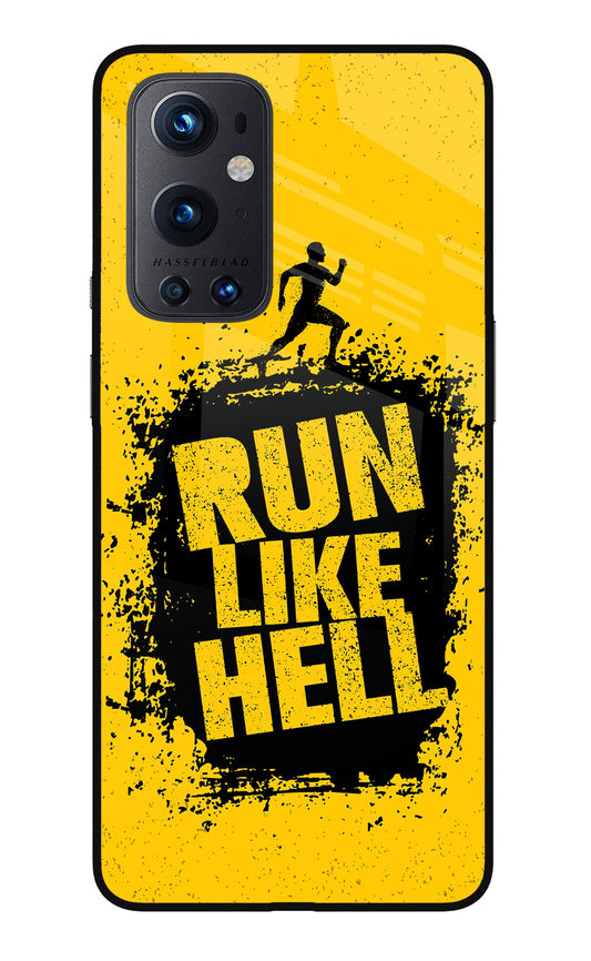 Run Like Hell Oneplus 9 Pro Glass Case