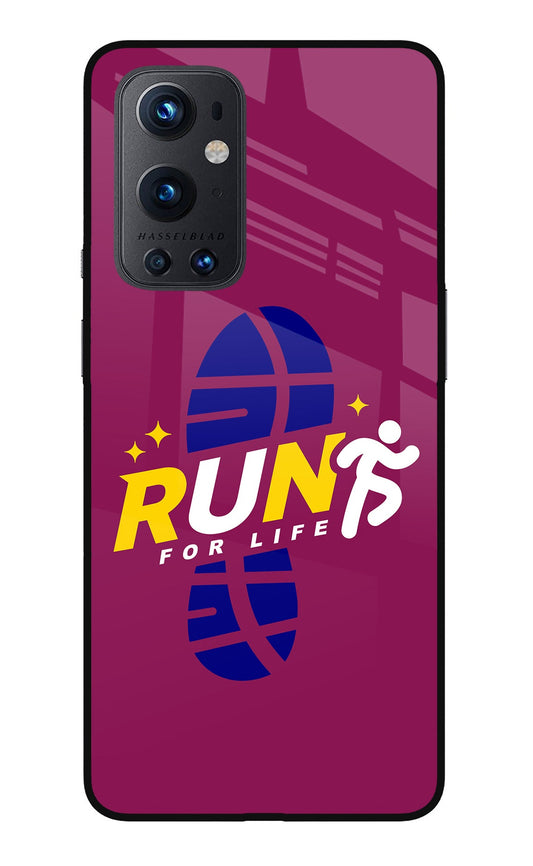 Run for Life Oneplus 9 Pro Glass Case