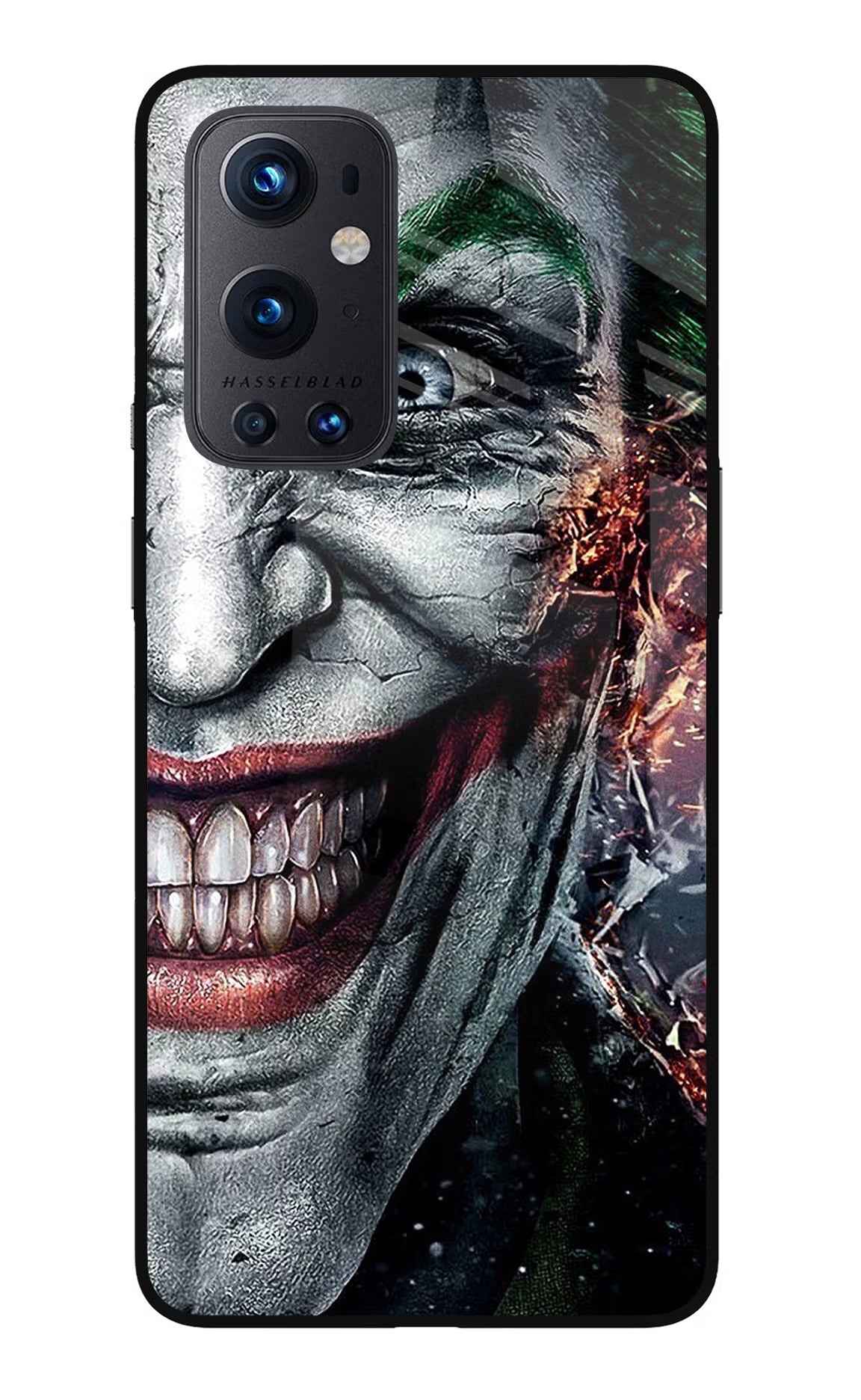 Joker Cam Oneplus 9 Pro Glass Case Back Cover by Casekaro