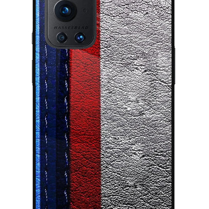 BMW Stripes Oneplus 9 Pro Glass Case