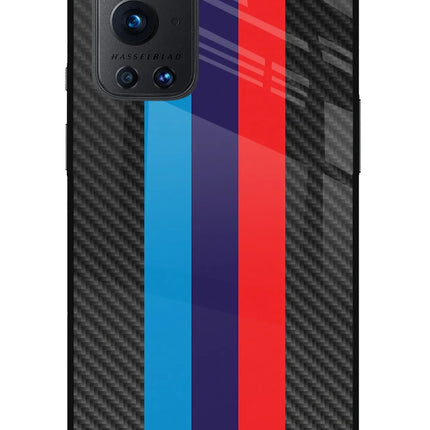BMW Stripes Pattern Oneplus 9 Pro Glass Case