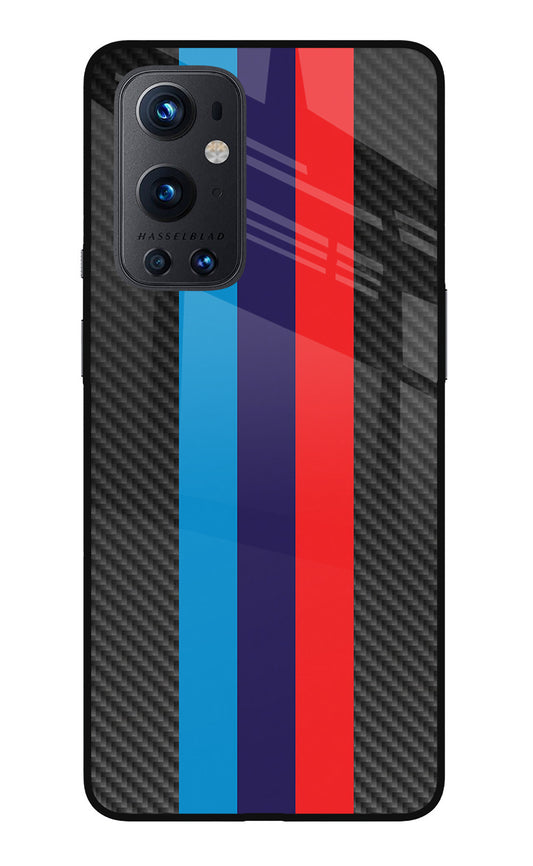 BMW Stripes Pattern Oneplus 9 Pro Glass Case