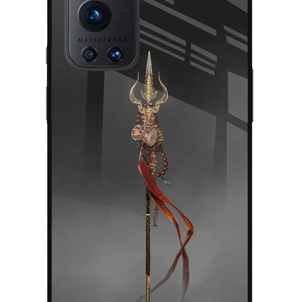Shiv Trishul Oneplus 9 Pro Glass Case