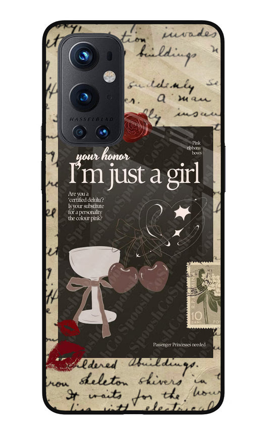I am just a girl Oneplus 9 Pro Glass Case