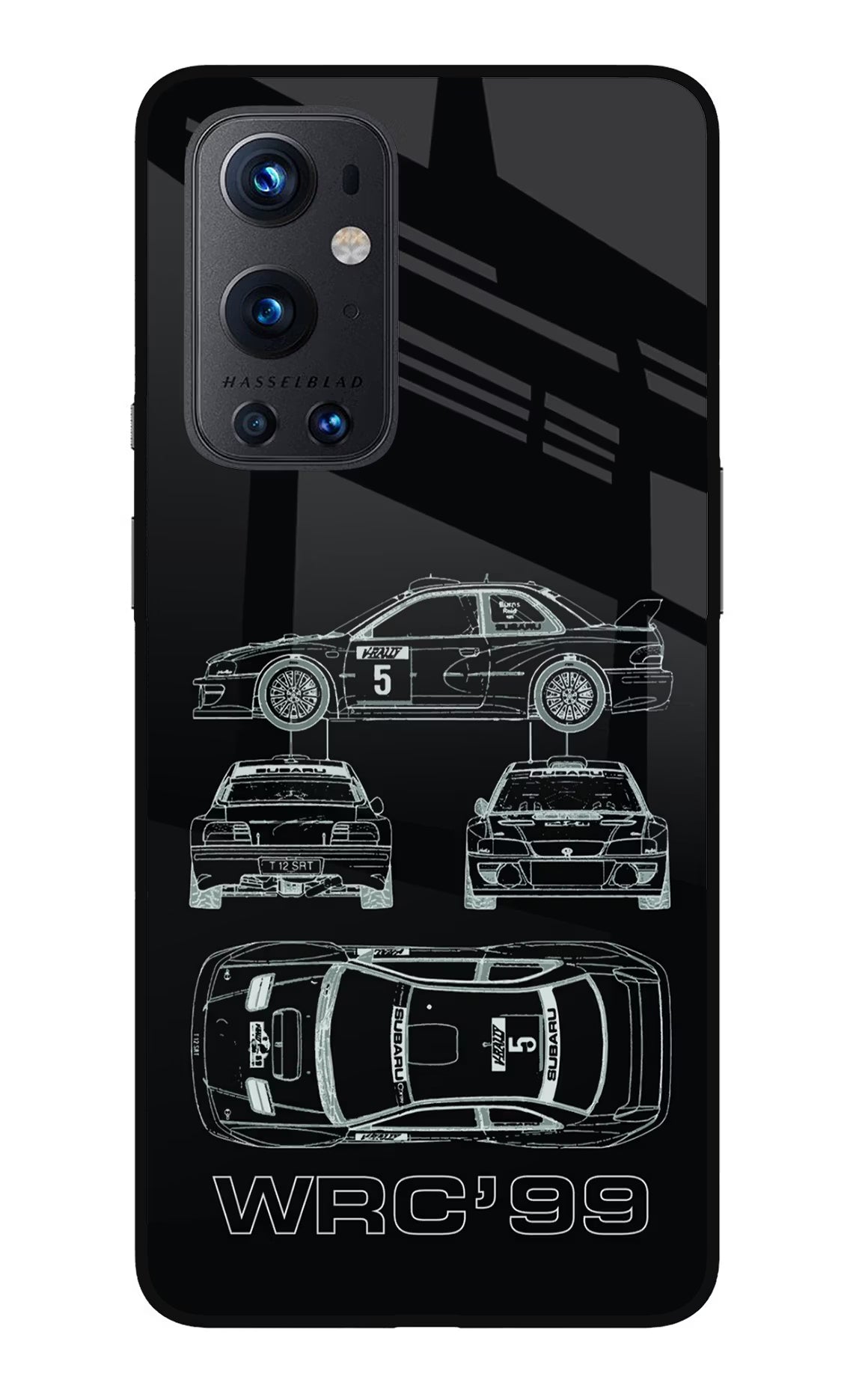 WRC'99 Oneplus 9 Pro Glass Case Back Cover by Casekaro