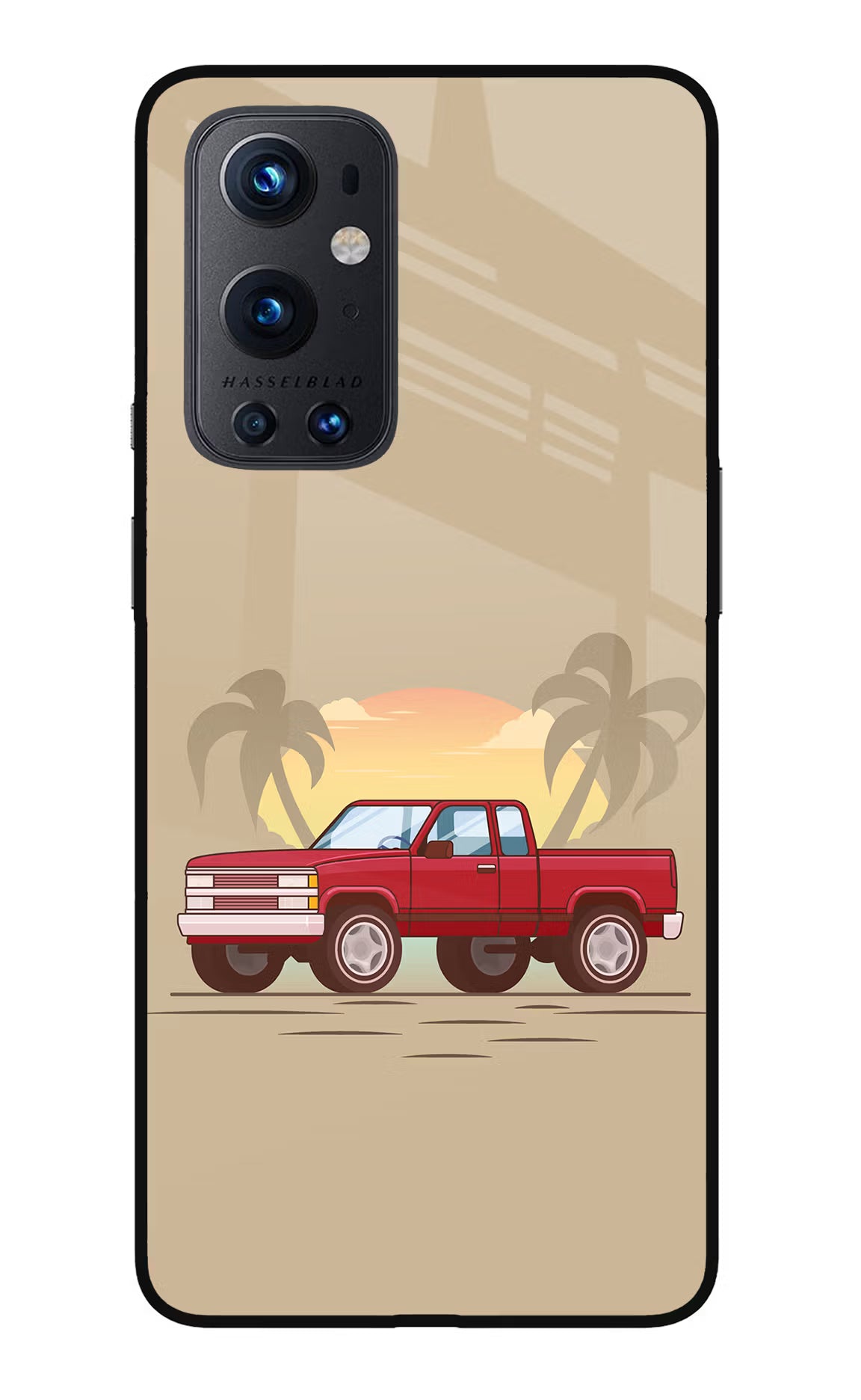 Desert Classic Drive Oneplus 9 Pro Glass Case Back Cover by Casekaro