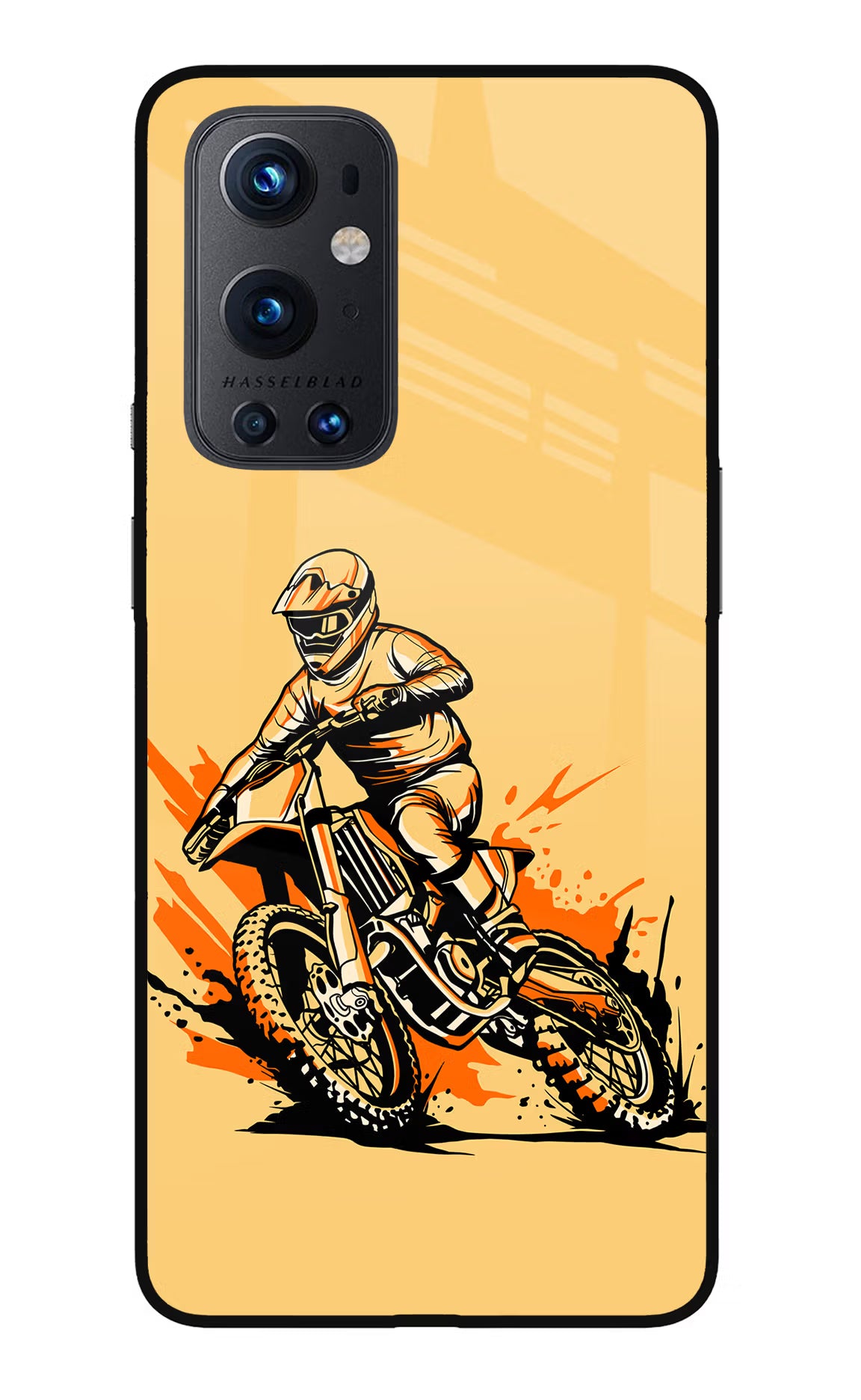 Off-Road Fury Oneplus 9 Pro Glass Case Back Cover by Casekaro