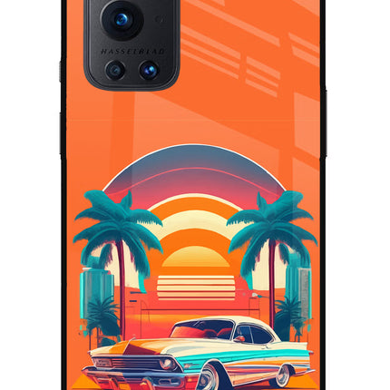Palm Drive 80s Oneplus 9 Pro Glass Case
