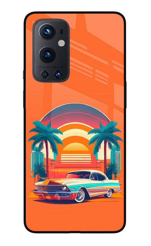 Palm Drive 80s Oneplus 9 Pro Glass Case