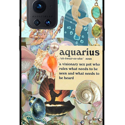 Aquarius Zodiac Oneplus 9 Pro Glass Case