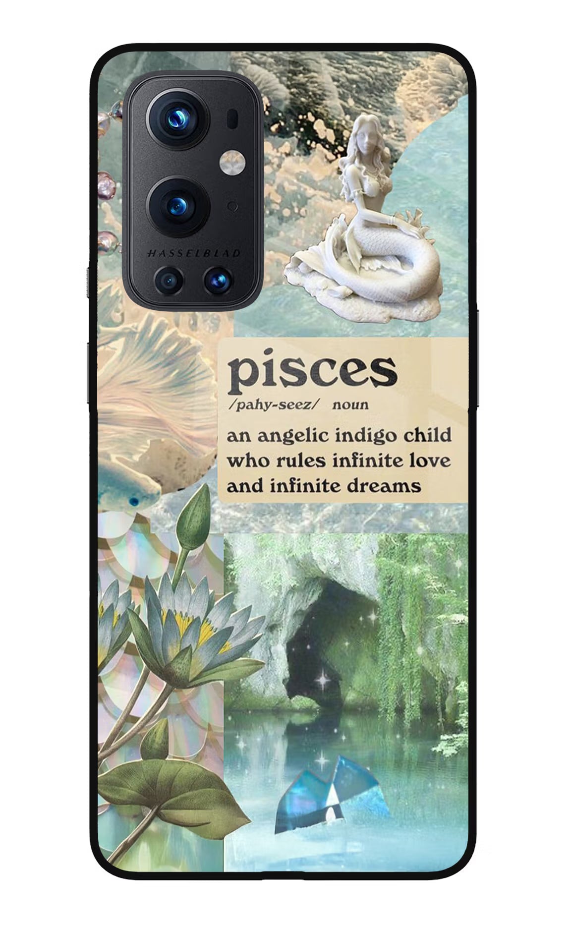 Pisces Zodiac Oneplus 9 Pro Glass Case Back Cover by Casekaro