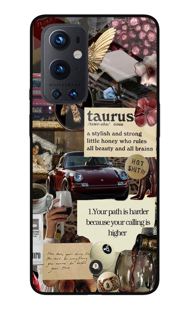 Taurus Zodiac Oneplus 9 Pro Glass Case