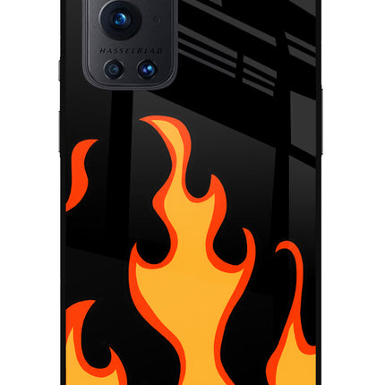 Fired Up – Black Oneplus 9 Pro Glass Case